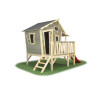 EXIT Crooky 350 cabane de jeu en bois - gris-beige