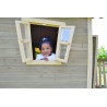 EXIT Crooky 350 cabane de jeu en bois - gris-beige
