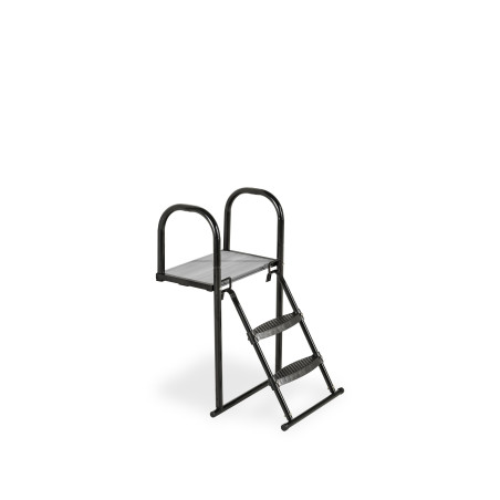 EXIT Plateforme Trampoline avec échelle pour hauteur de cadre de trampoline entre 50-65cm