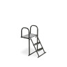 EXIT Plateforme Trampoline avec échelle pour hauteur de cadre de trampoline entre 50-65cm