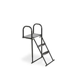 EXIT Plateforme Trampoline avec échelle pour hauteur de cadre de trampoline entre 65-80cm