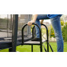 EXIT Plateforme Trampoline avec échelle pour hauteur de cadre de trampoline entre 65-80cm