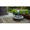 EXIT Trampoline Tiggy junior avec support ø140cm - noir gris