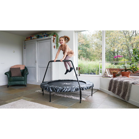 EXIT Trampoline Tiggy junior avec support ø140cm - noir gris