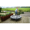 EXIT Trampoline Tiggy junior avec support ø140cm - noir gris