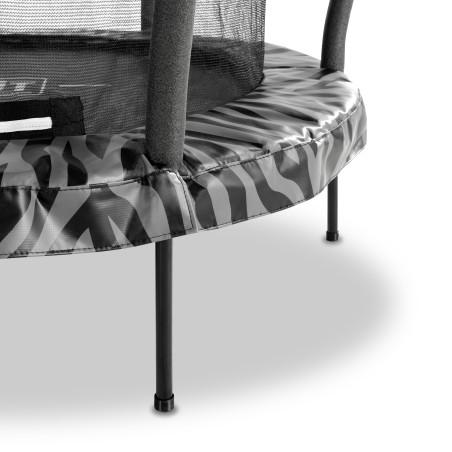 EXIT Trampoline Tiggy junior avec filet de sécurité ø140cm - noir gris