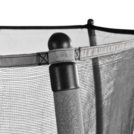 EXIT Trampoline Tiggy junior avec filet de sécurité ø140cm - noir gris
