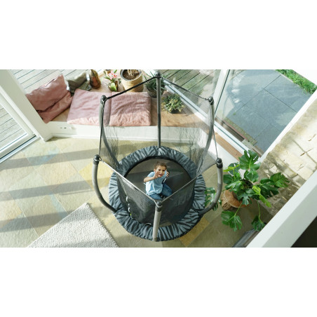 EXIT Trampoline Tiggy junior avec filet de sécurité ø140cm - noir gris