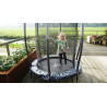 EXIT Trampoline Tiggy junior avec filet de sécurité ø140cm - noir gris