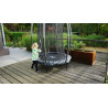 EXIT Trampoline Tiggy junior avec filet de sécurité ø140cm - noir gris