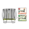 EXIT Le trampoline Silhouette 153x214cm - vert