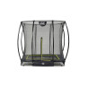 EXIT Le trampoline Silhouette inground 153x214cm avec filet de sécurité - noir