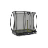 EXIT Le trampoline Silhouette inground 153x214cm avec filet de sécurité - noir