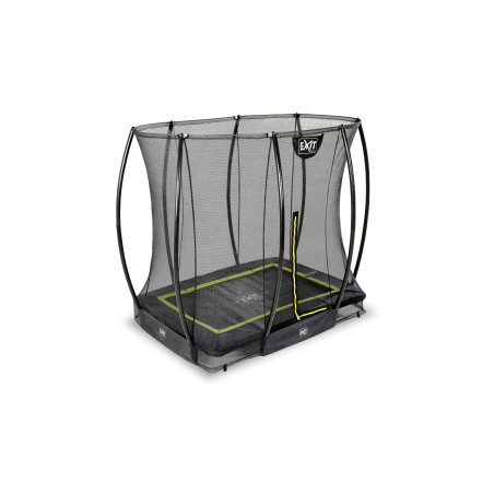 EXIT Le trampoline Silhouette inground 153x214cm avec filet de sécurité - noir