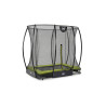 EXIT Le trampoline Silhouette inground 153x214cm avec filet de sécurité - vert