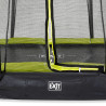 EXIT Le trampoline Silhouette inground 153x214cm avec filet de sécurité - vert