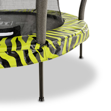 EXIT Trampoline Tiggy junior avec filet de sécurité ø140cm - noir vert