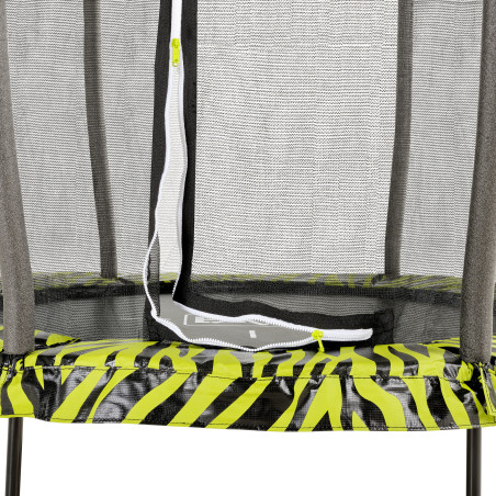 EXIT Trampoline Tiggy junior avec filet de sécurité ø140cm - noir vert