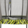 EXIT Trampoline Tiggy junior avec filet de sécurité ø140cm - noir vert