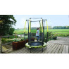 EXIT Trampoline Tiggy junior avec filet de sécurité ø140cm - noir vert