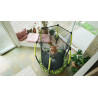 EXIT Trampoline Tiggy junior avec filet de sécurité ø140cm - noir vert