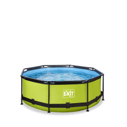 EXIT Piscine Lime ø244x76cm avec pompe filtrante - vert