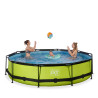EXIT Piscine Lime ø360x76cm avec pompe filtrante - vert