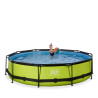 EXIT Piscine Lime ø360x76cm avec pompe filtrante - vert