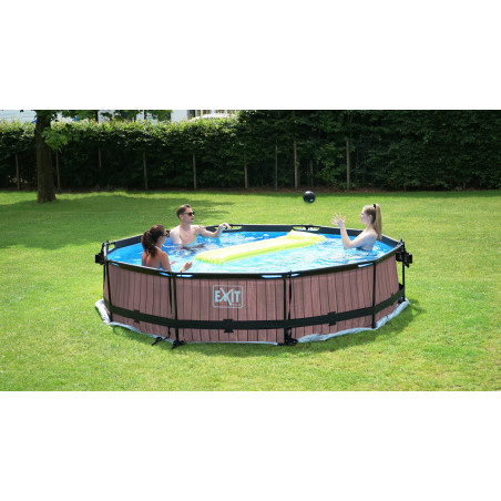 EXIT Piscine Lime ø360x76cm avec pompe filtrante - vert