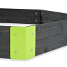 EXIT Aksent bac à sable en bois hexagonal 160x140cm