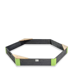EXIT Aksent bac à sable en bois hexagonal 200x170cm