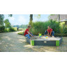 EXIT Aksent bac à sable en bois hexagonal 200x170cm