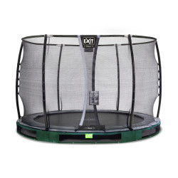 EXIT Trampoline enterré Elegant Premium ø305cm avec filet de sécurité Deluxe - vert