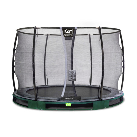 EXIT Trampoline enterré Elegant Premium ø305cm avec filet de sécurité Deluxe - vert