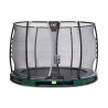 EXIT Trampoline enterré Elegant Premium ø305cm avec filet de sécurité Deluxe - vert