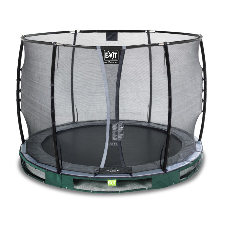 EXIT Trampoline enterré Elegant Premium ø305cm avec filet de sécurité Deluxe - vert