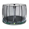 EXIT Trampoline enterré Elegant Premium ø305cm avec filet de sécurité Deluxe - vert