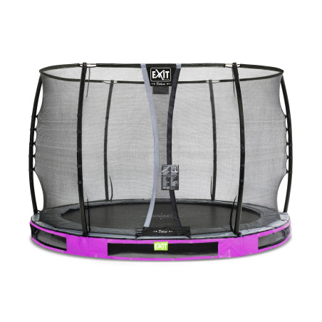 EXIT Trampoline enterré Elegant Premium ø305cm avec filet de sécurité Deluxe - violet