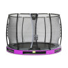 EXIT Trampoline enterré Elegant Premium ø305cm avec filet de sécurité Deluxe - violet