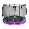 EXIT Trampoline enterré Elegant Premium ø305cm avec filet de sécurité Deluxe - violet