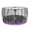EXIT Trampoline enterré Elegant Premium ø427cm avec filet de sécurité Deluxe - violet