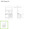 EXIT Cuisine de plein air en bois Yummy 300 - nature