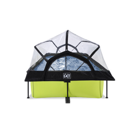 EXIT Piscine couverte Lime 220x150x65cm avec pompe filtrante - vert