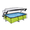 EXIT Piscine couverte Lime 300x200x65cm avec pompe filtrante - vert