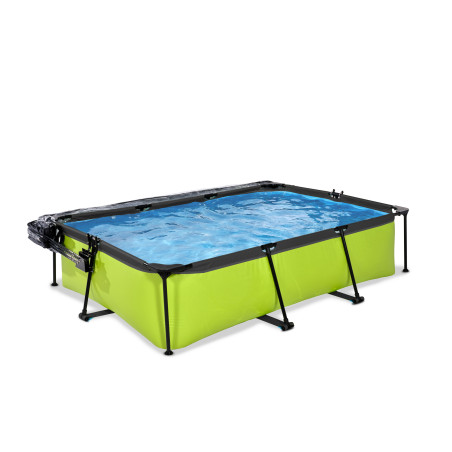 EXIT Piscine couverte Lime 300x200x65cm avec pompe filtrante - vert