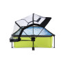 EXIT Piscine couverte Lime 300x200x65cm avec pompe filtrante - vert