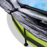 EXIT Piscine couverte Lime ø360x76cm avec pompe filtrante - vert
