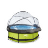 EXIT Piscine couverte Lime ø244x76cm avec pompe filtrante - vert