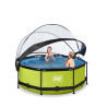 EXIT Piscine couverte Lime ø244x76cm avec pompe filtrante - vert