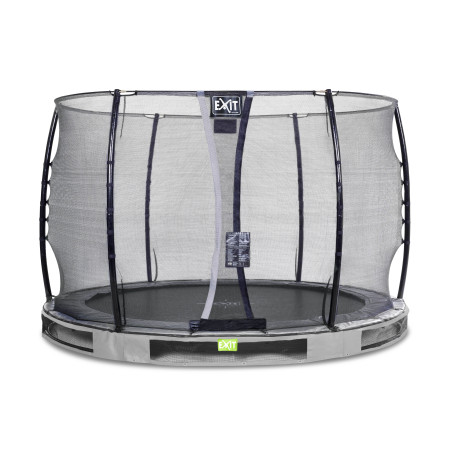 EXIT Trampoline enterré Elegant ø305cm avec filet de sécurité Economy - gris